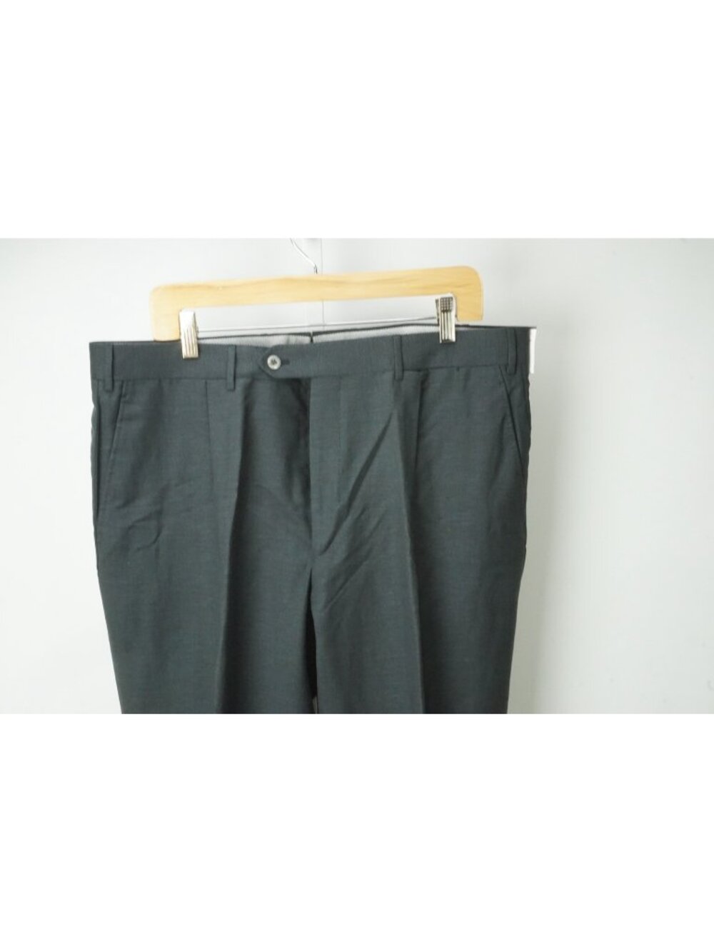 Corneliani Master Gray Woven Linen Cotton Wool Dress Pants Sz 54R EU BRAND NEW